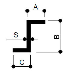 profilo alluminio a Z